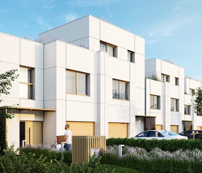 ZABUDOWA BUDYNKÓW MIESZKALNYCH WIELORODZINNYCH I JEDNORODZINNYCH W ZABUDOWIE SZEREGOWEJ