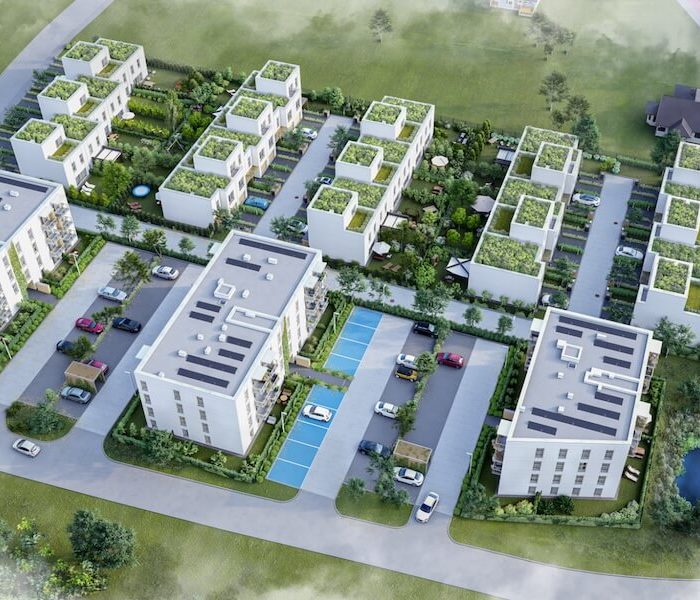 ZABUDOWA BUDYNKÓW MIESZKALNYCH WIELORODZINNYCH I JEDNORODZINNYCH W ZABUDOWIE SZEREGOWEJ